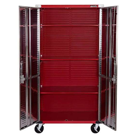 Seville Classics UltraHD Steel Tall Storage Cabinet, 36" W x 18" D x 72" H