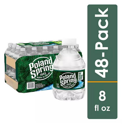 Poland Spring 100% Natural Spring Water (8 fl. oz., 48 pk.)