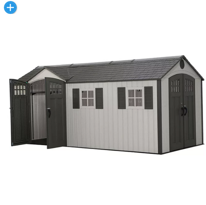 Lifetime 8' x 17.5' Outdoor Storage Shed (Dual Entry)