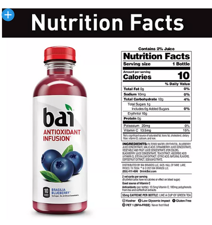 Bai Hillside Variety Pack (18 fl. oz., 15 pk.)