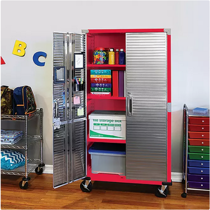 Seville Classics UltraHD Steel Tall Storage Cabinet, 36" W x 18" D x 72" H