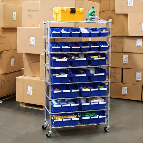 Member's Mark 24-Bin Rolling Rack