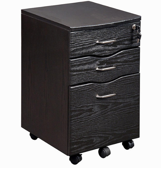 Techni Mobili Rolling Storage and File Cabinet, Espresso