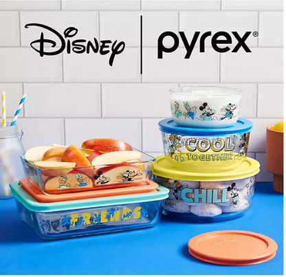 Pyrex 10 Piece Glass Food Storage Set (Various Character Sets)