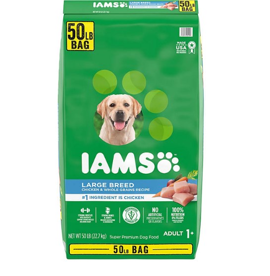 Iams Adult ProActive Health Large Breed Dry Dog Food, Chicken (50 lbs.)