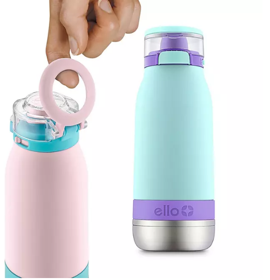 Ello Emma 14 oz. Stainless Steel Water Bottle, 2 Pack (Assorted Colors)