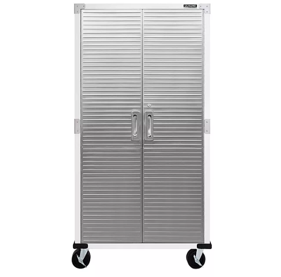 Seville Classics UltraHD Steel Tall Storage Cabinet, 36" W x 18" D x 72" H