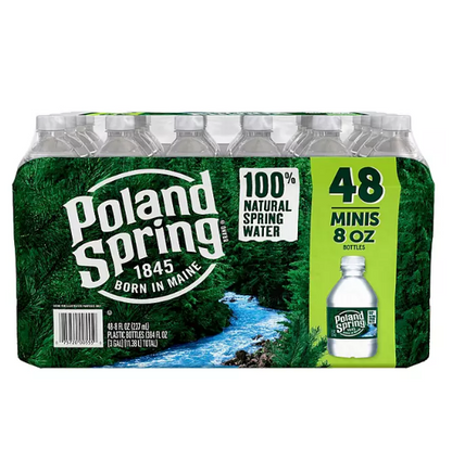 Poland Spring 100% Natural Spring Water (8 fl. oz., 48 pk.)