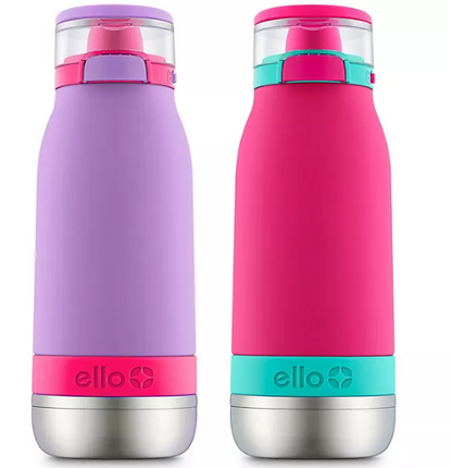 Ello Emma 14 oz. Stainless Steel Water Bottle, 2 Pack (Assorted Colors)