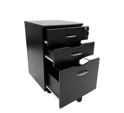 Techni Mobili Rolling Storage and File Cabinet, Espresso