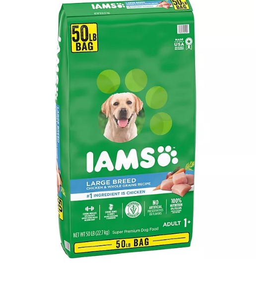 Iams Adult ProActive Health Large Breed Dry Dog Food, Chicken (50 lbs.)