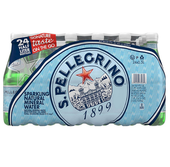 S.Pellegrino Sparkling Natural Mineral Water (16.9 fl. oz., 24 pk.)