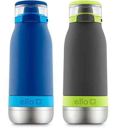 Ello Emma 14 oz. Stainless Steel Water Bottle, 2 Pack (Assorted Colors)