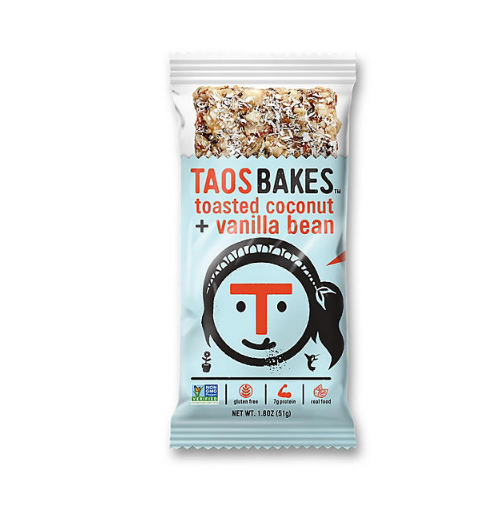 Taos Bakes Snack Bars, Toasted Coconut and Vanilla Bean (1.8 oz., 10 ct.)