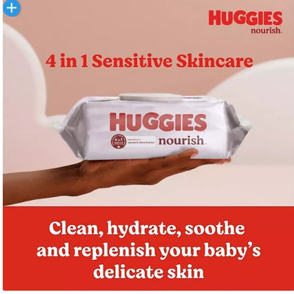 Huggies Nourish & Care Scented Baby Wipes (640 ct.)