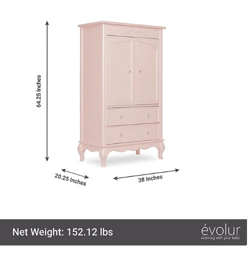 Evolur Aurora Armoire Chifferobe (Choose Your Color)