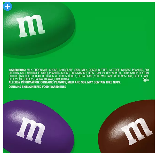 M&M'S Limited Edition Peanut Milk Chocolate Candy, featuring Purple Candy Bulk Jar (62 oz.)