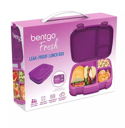 Bentgo Fresh 4-Compartment Leak-Proof Lunch Box (Assorted Colors)