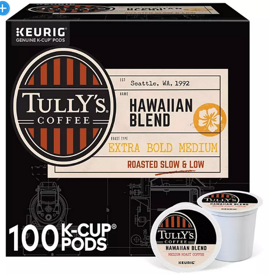 Tully's Coffee Hawaiian Blend K-Cup Pods (100 ct.)