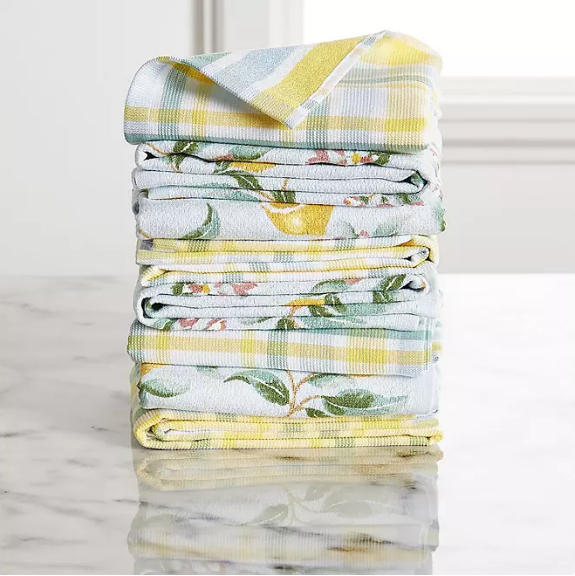 Martha Stewart Kitchen Towels 8 Pack (Assorted Designs).