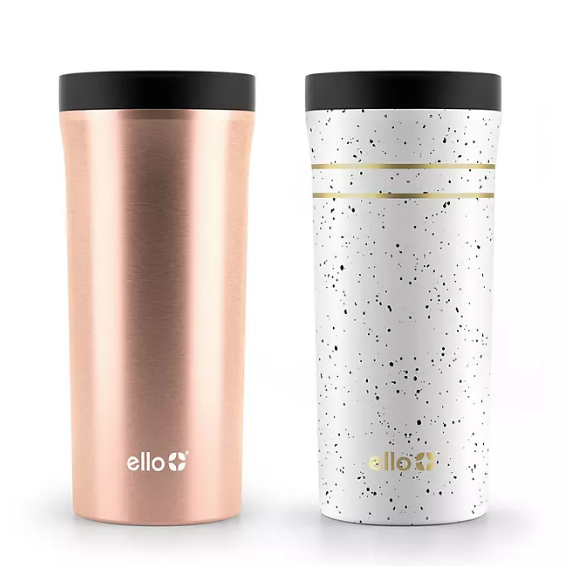 Arabica 14-ounce Stainless Steel Travel Tumbler, 2-Pack (Assorted Colors)