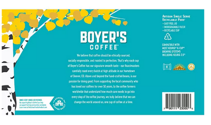 Boyer's Coffee Single-Serve Cups, Aspen Gold (72 ct.)