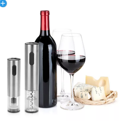 Kalorik Stainless Steel Wine Lovers Set with Opener and Preserver