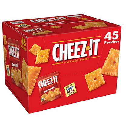 Cheez-It Baked Snack Cheese Crackers, Original (67.5 oz. box , 45 ct.)