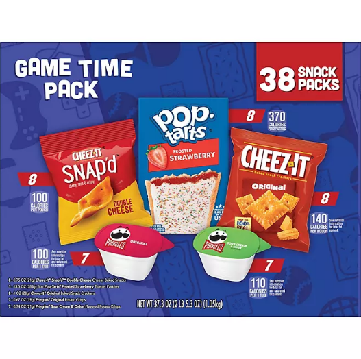 Kellogg's Game Time Snacks, Variety Pack (38 pk.)