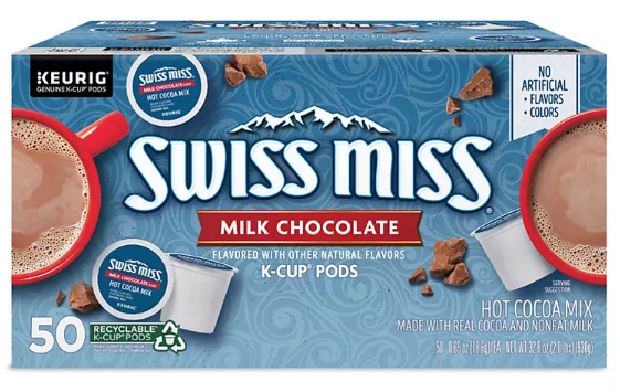 Swiss Miss Cocoa K-Cup Pods, Milk Chocolate (50 ct.)