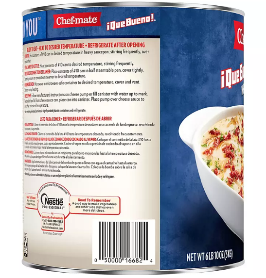 Chef-mate Que Bueno White Queso Cheese Sauce (106 oz.)