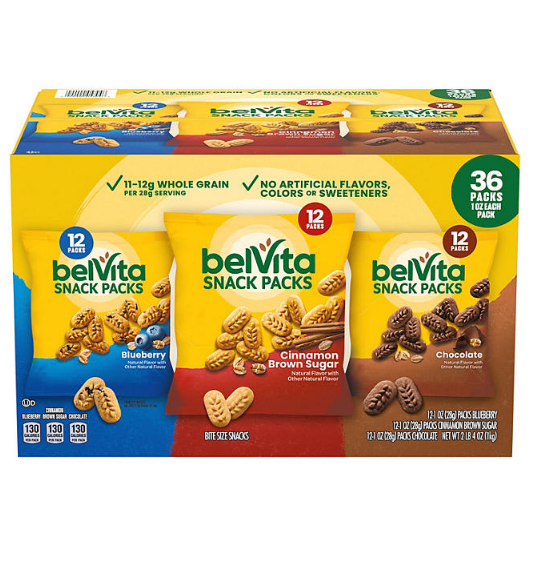 belVita Bites Breakfast Biscuits Variety Pack (36 pk.)