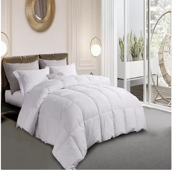 Martha Stewart 240 Thread Count White Goose Feather and Down Comforter (Various Sizes)