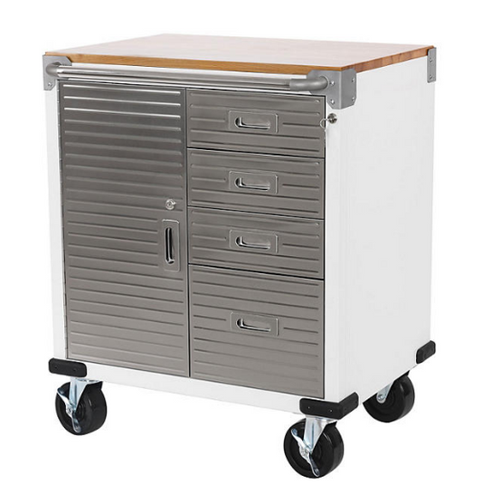 Seville Classics ULHD 4-Drawer Rolling Cabinet