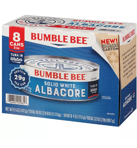 Bumble Bee Solid White Albacore in Water (5 oz., 8 pk.)