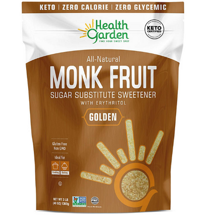 Health Garden Monk Fruit Golden Sweetener (3 lb.)(2 PK)