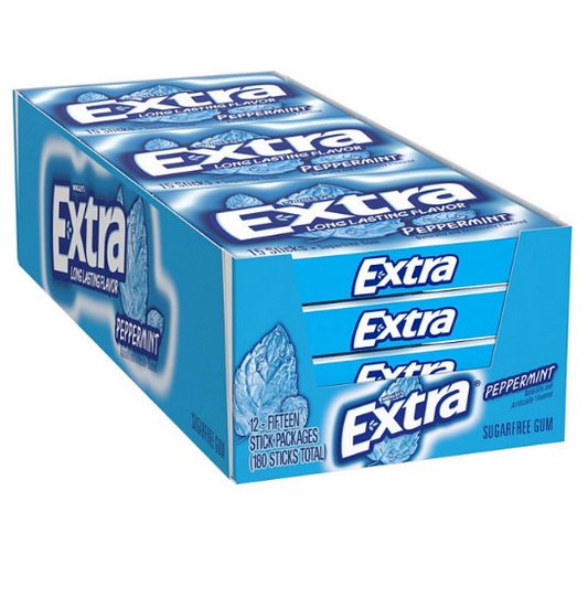 Extra Peppermint Sugar-Free Gum (15 ct., 12 pks.)