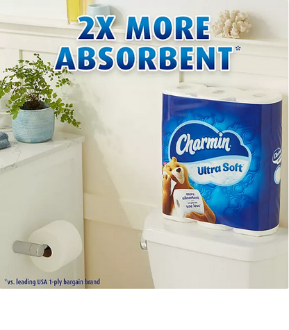 Charmin Ultra Soft Toilet Paper Super Plus Rolls (201 sheets/roll, 32 rolls)