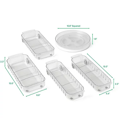 YouCopia Fridge Organizers 5-Piece Set