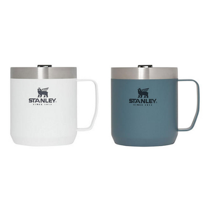 Stanley Legendary 12 oz. Vacuum Insulated Stainless Steel Camp Mug, 2 Pack