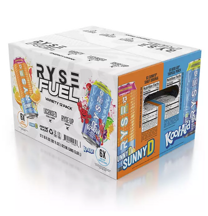 RYSE Fuel Energy Drink Variety Pack (16 fl. oz., 12 pk.)