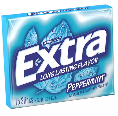 Extra Peppermint Sugar-Free Gum (15 ct., 12 pks.)