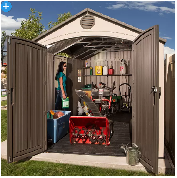 Lifetime 15' x 8' Outdoor Storage Shed (Dual Entry)