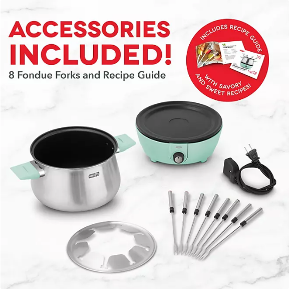 Dash Easy Fondue Maker, Fondue Sticks Included