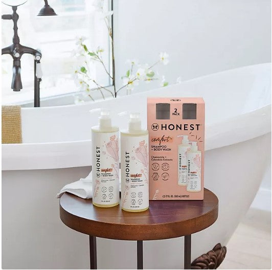 The Honest Company Comfort Sweet Cream Shampoo & Body Wash (17 fl. oz., 2 pk.)