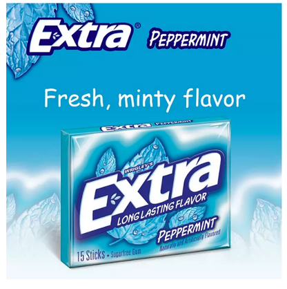 Extra Peppermint Sugar-Free Gum (15 ct., 12 pks.)