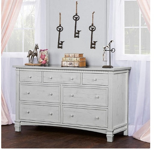 Evolur Santa Fe 7 Drawer Double Dresser (Choose Your Color)