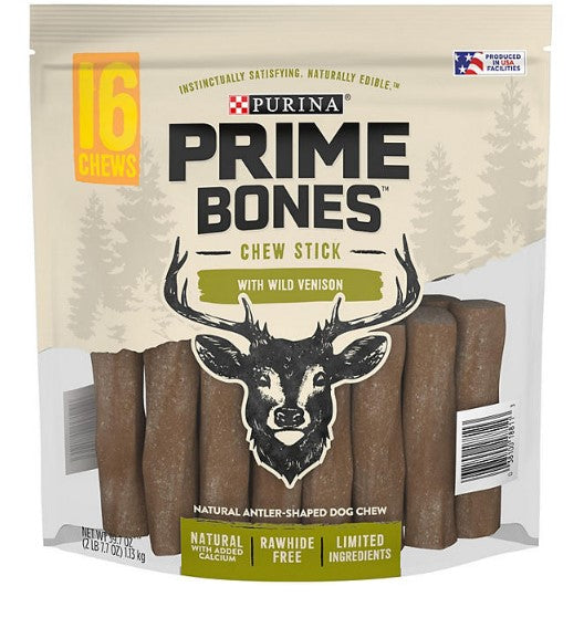 Purina Prime Bones Chew Stick with Wild Venison (16 ct.)