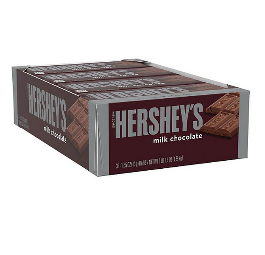 HERSHEY'S Milk Chocolate King Size Candy, Full Size, Bar (2.6 oz.)