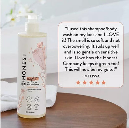 The Honest Company Comfort Sweet Cream Shampoo & Body Wash (17 fl. oz., 2 pk.)